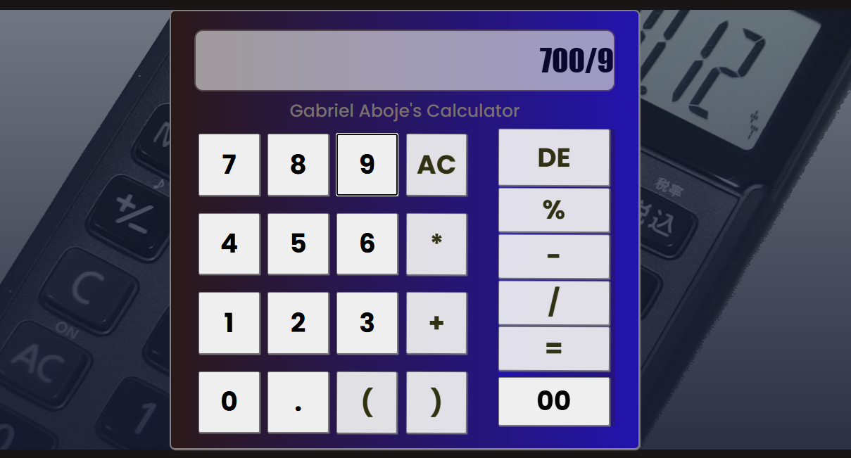 calculator webapp